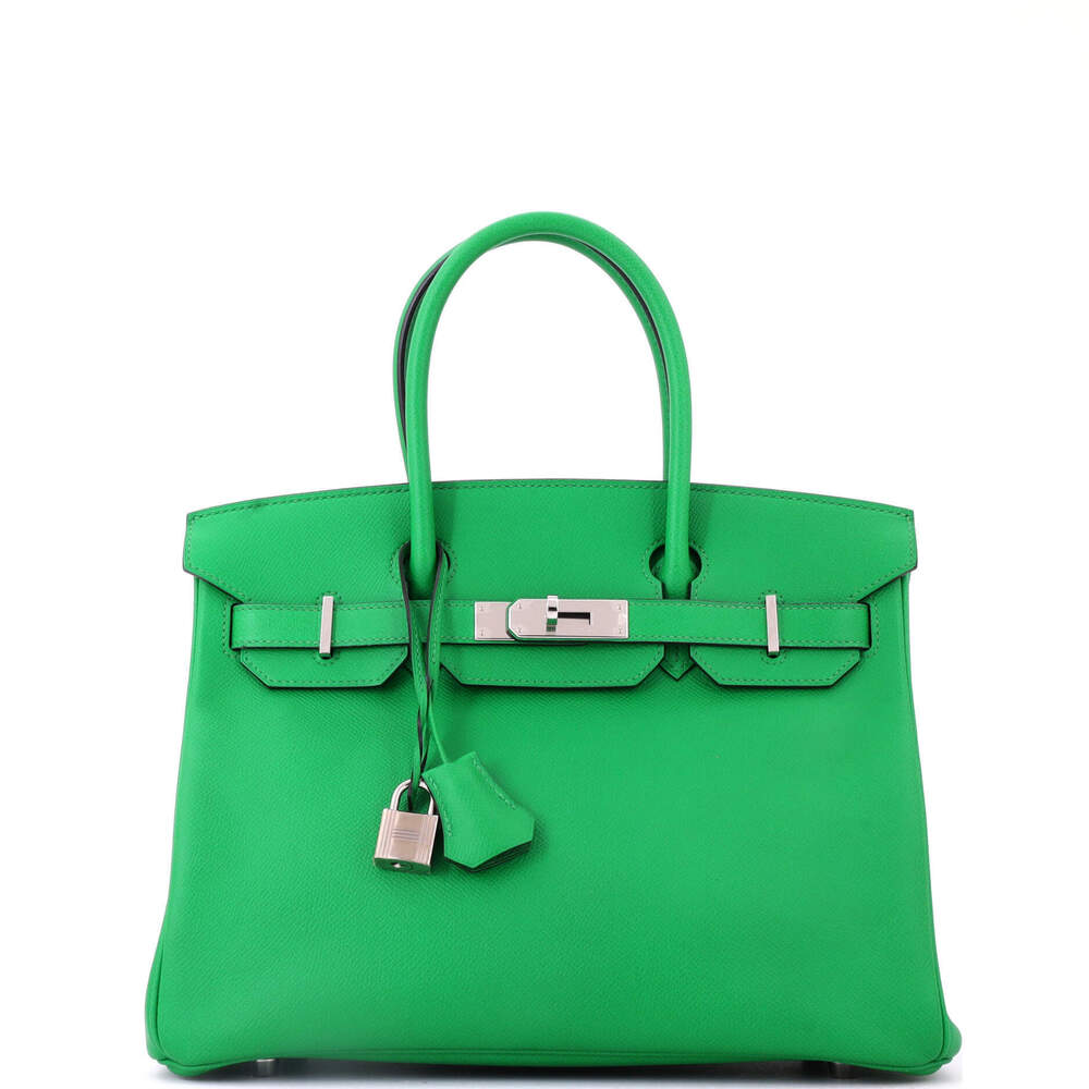 Hermes Birkin 30 Green Epsom with Palladium Hardware